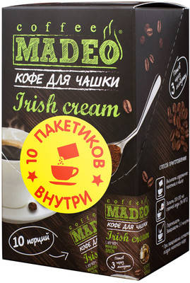 Кофе Madeo Irish Cream молотый, 10x10г