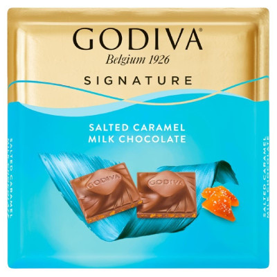 Шоколад Godiva молочный с солёной карамелью, 60г