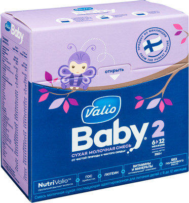 Смесь Valio Baby 2 молочная с 6 до 12 месяцев, 350г