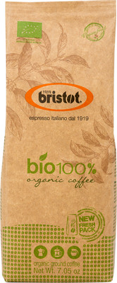 Кофе Bristot натуральный жареный молотый, 200г
