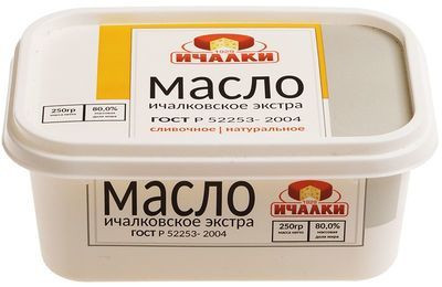 Масло сливочное Ичалки Ичалковское Экстра 80%, 250г