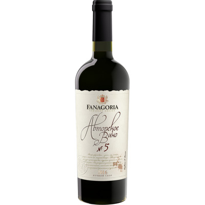 Вино Fanagoria Авторское №5 красное сухое 13-15%, 750мл