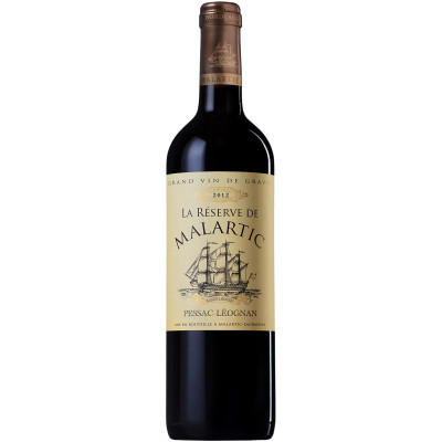 Вино La Reserve de Malartic Pessac-Leognan AOC красное сухое 14.5%, 750мл
