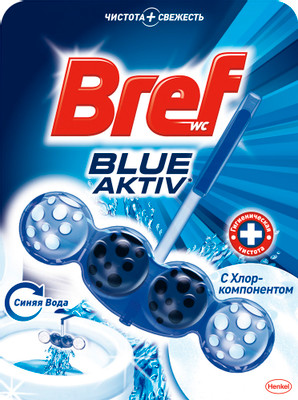 Средство чистящее Bref Blue Aktiv для унитаза синяя вода, 50г