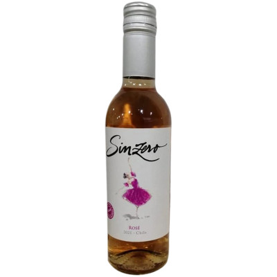 Напиток Sinzero Rose безалкогольный розовый полусладкий, 375мл