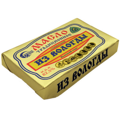 Масло Из Вологды Традиционное сливочное 82.5%, 100г