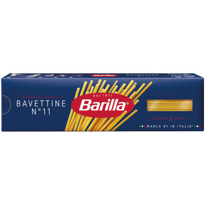 Макаронные изделия Barilla Bavettine n.11 из твёрдых сортов пшеницы, 450г