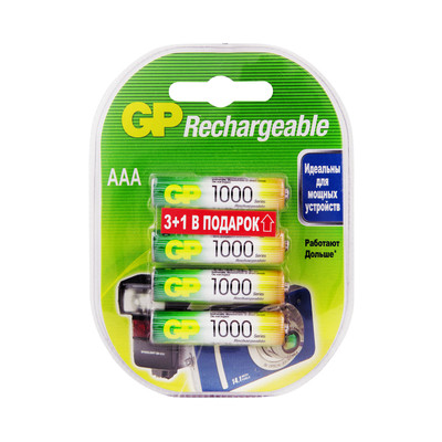 Аккумулятор GP 100AAAHC3/1-2CR4, 4шт