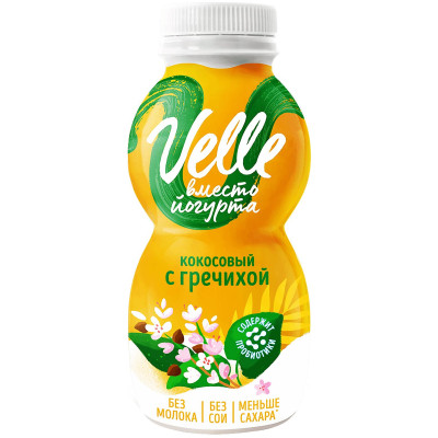 Напиток Velle растительный гречишный кокосовый ферментированный, 250мл