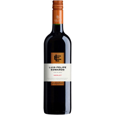Вино Luis Felipe Edwards Merlot красное сухое 13.5%, 750мл