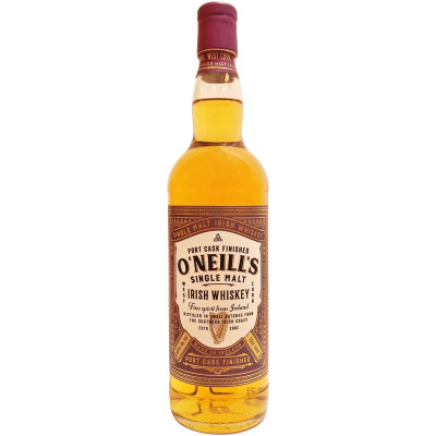 Виски ирландский односолодовый 40% O'Neills Port Cask Finished, 700мл