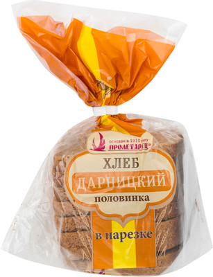 Хлеб Пролетарец Дарницкий половинка нарезка, 350г