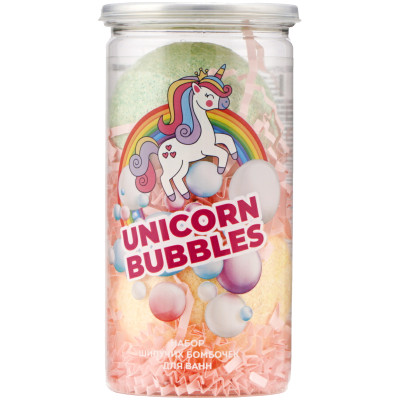 Набор Fitocosmetic Unicorn Bubbles шипучих бомбочек для ванн, 220г