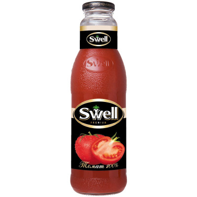 Сок Swell томатный восстановленный с мякотью с солью для детского питания, 750мл