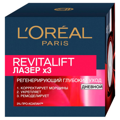 Крем для лица L'Oreal Paris Revitalift Laser X3 дневной, 50мл