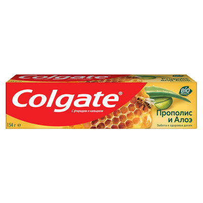 Зубная паста Colgate Прополис и Алоэ с натуральными ингредиентами для защиты от кариеса, 100мл
