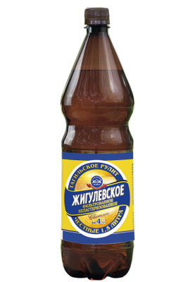 Пиво Тагильское Жигулёвское светлое фильтрованное 4%, 1.5л
