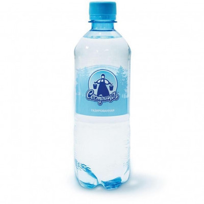 Вода Сестрица-Природная артезианская питьевая 1 категории газированная, 500мл