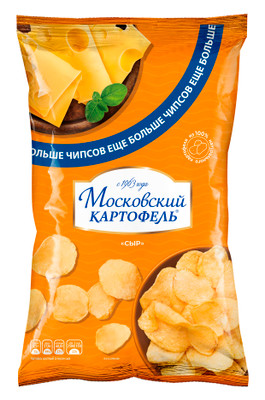 Картофель Московский Картофель хрустящий со вкусом сыра, 225г