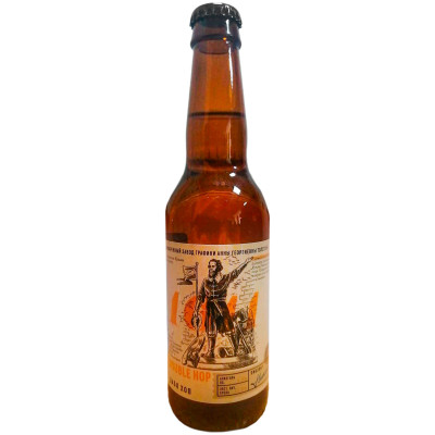 Пиво Double Hop светлое пастеризованное фильтрованное 4.3%, 330мл