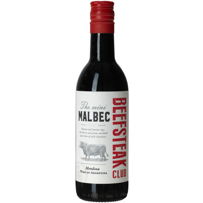 Вино Beefsteak Club The Mini Malbec красное сухое 13.5%, 187мл