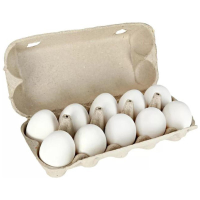 Яйцо куриное пищевое столовое С1, 10шт