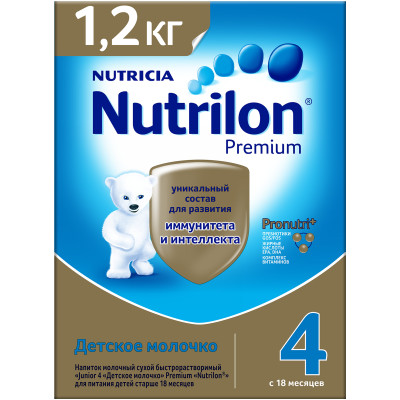 Напиток Nutrilon 4 Premium сухой быстрорастворимый с 18 месяцев, 1.2кг