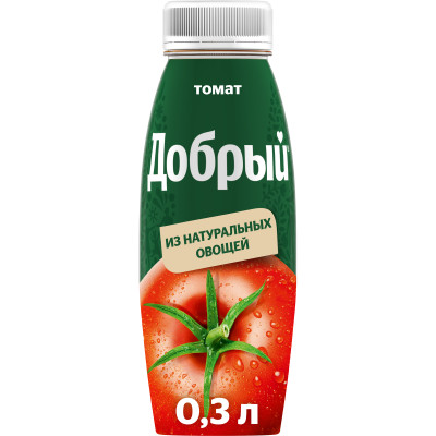 Нектар Добрый томатный с сахаром и солью для детского питания, 300мл