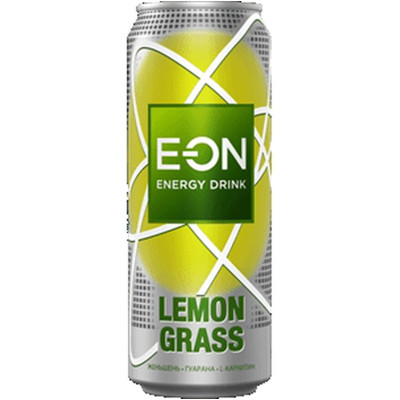 Энергетический напиток E-On Lemongrass 2.0, 450мл