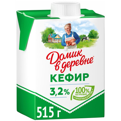 Кефир Домик в деревне 3.2%, 515мл