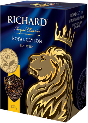 Чай Richard Royal Ceylon чёрный листовой, 180г
