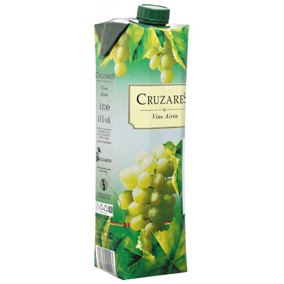 Вино Cruzares белое сухое, 1л