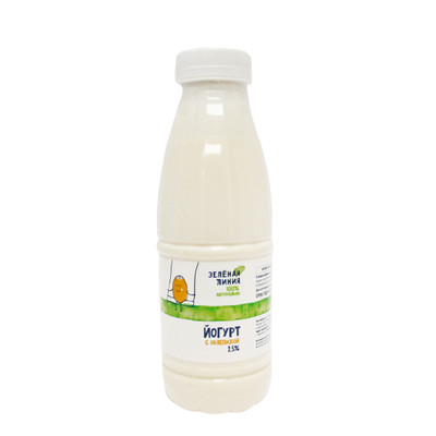 Йогурт питьевой облепиха 2.5% Зелёная Линия, 500мл