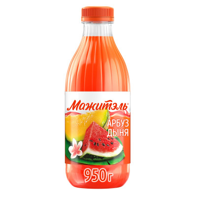 Напиток молочно-соковый Мажитэль Арбуз-Дыня 0.03%, 950мл