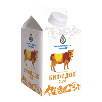 Бифидок Чебаркульское Молоко 2.5%, 500мл