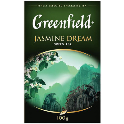 Чай Greenfield Jasmine Dream зелёный крупнолистовой, 100г