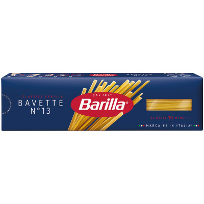 Макароны Barilla Bavette n.13 из твёрдых сортов пшеницы, 450г
