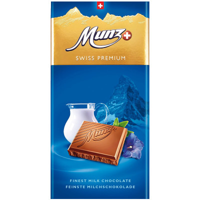 Шоколад молочный Munz, 100г