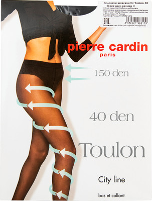 Колготки Pierre Cardin Toulon 40 Nero Черные Размер 3