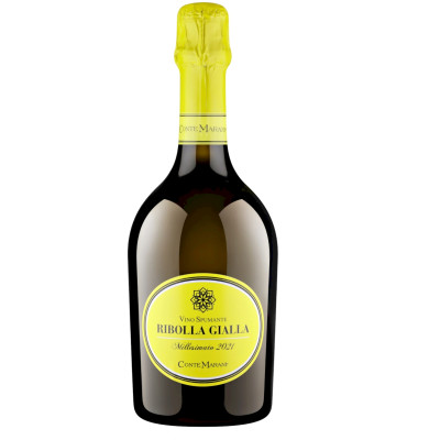 Вино игристое Конте Марани Риболла Джалла брют белое, 750мл