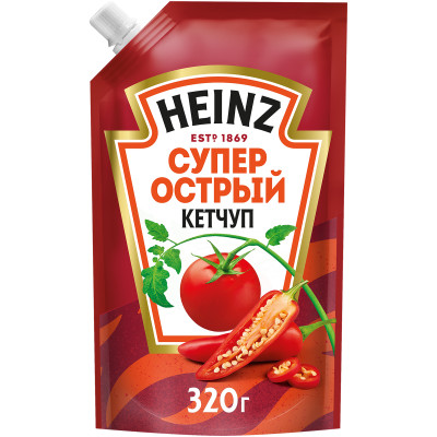 Кетчуп Heinz суперострый, 320г