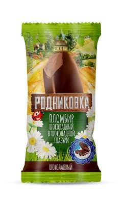 Эскимо Родниковка пломбир шоколадный в шоколадной глазури 16%, 80г