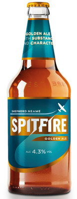Напиток пивной Spitfire Голден эль светлый фильтрованный 4.3%, 500мл