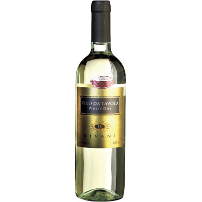 Вино Rivani VDT белое сухое 10.5%, 750мл