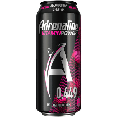 Энергетический напиток Adrenaline Rush без сахара, 449мл
