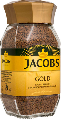 Кофе Jacobs Monarch Gold натуральный растворимый сублимированный, 95г