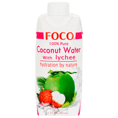 Кокосовая вода Foco с соком личи, 330мл