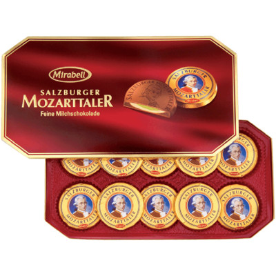 Набор Mozart шоколадный подарочная упаковка, 200г