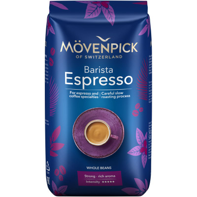 Кофе Movenpick Espresso натуральный жареный в зёрнах, 500г