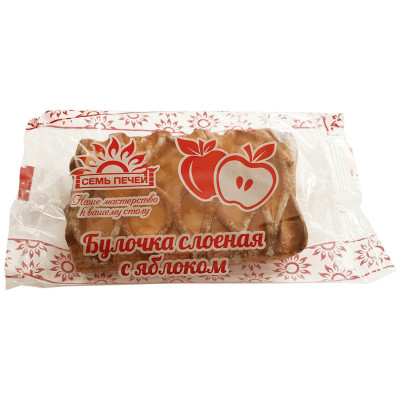 Штрудель Семь Печей с яблоком, 100г